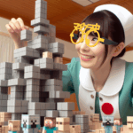 マインクラフト仕様 3Dプリント伊達眼鏡　イエロー