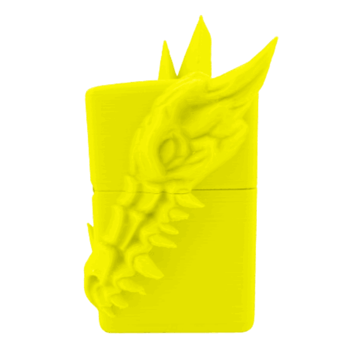 ドラゴンデザイン立体ジッポーライター３D龍ZIPPOライトグリーン