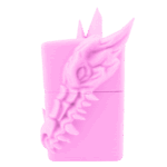 ドラゴンデザイン立体ジッポーライター３D龍ZIPPOピンク