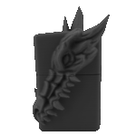 ドラゴンデザイン立体ジッポーライター３D龍ZIPPOブラック