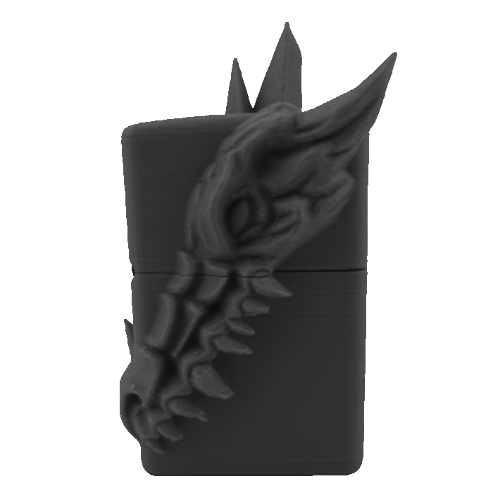 ドラゴンデザイン立体ジッポーライター３D龍ZIPPOブラック