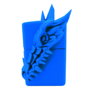 ドラゴンデザイン立体ジッポーライター３D龍ZIPPOブルー