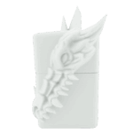 ドラゴンデザイン立体ジッポーライター３D龍ZIPPOホワイト