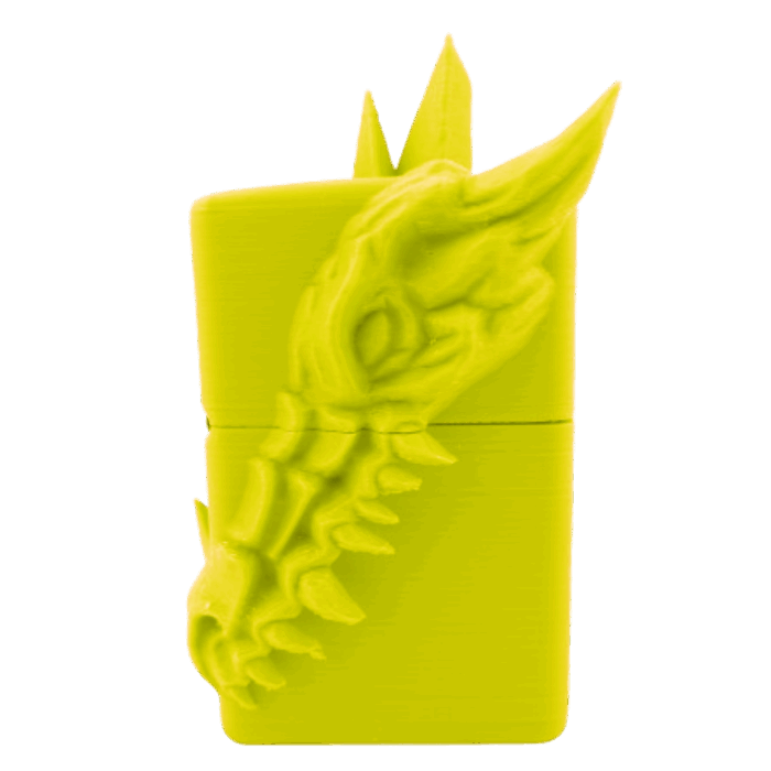 ドラゴンデザイン立体ジッポーライター３D龍ZIPPOライトグリーン