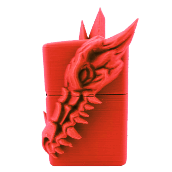 ドラゴンデザイン立体ジッポーライター３D龍ZIPPOレッド