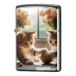 ボールの取り合いネコジッポーライターZIPPO