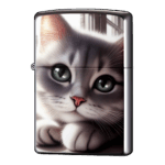 ロシアンブルーにゃんこかわいいジッポーライターZIPPO