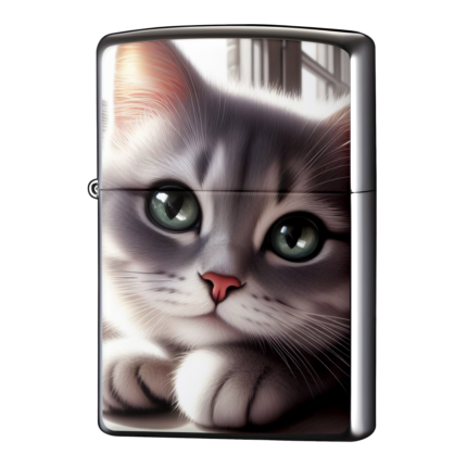 ロシアンブルーにゃんこかわいいジッポーライターZIPPO