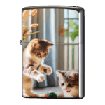 遊ぶ猫たちの物語ジッポーライターZIPPO