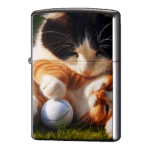 ボールとじゃれる猫ジッポーライターZIPPO