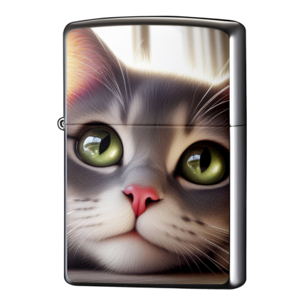 ロシアンブルーにゃんこアップかわいいジッポーライターZIPPO