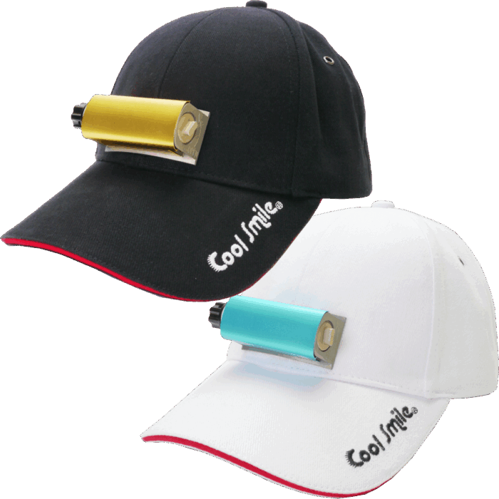 CoolSmile(R)冷える帽子クールスマイルＣＳ101ホワイト／ブラック