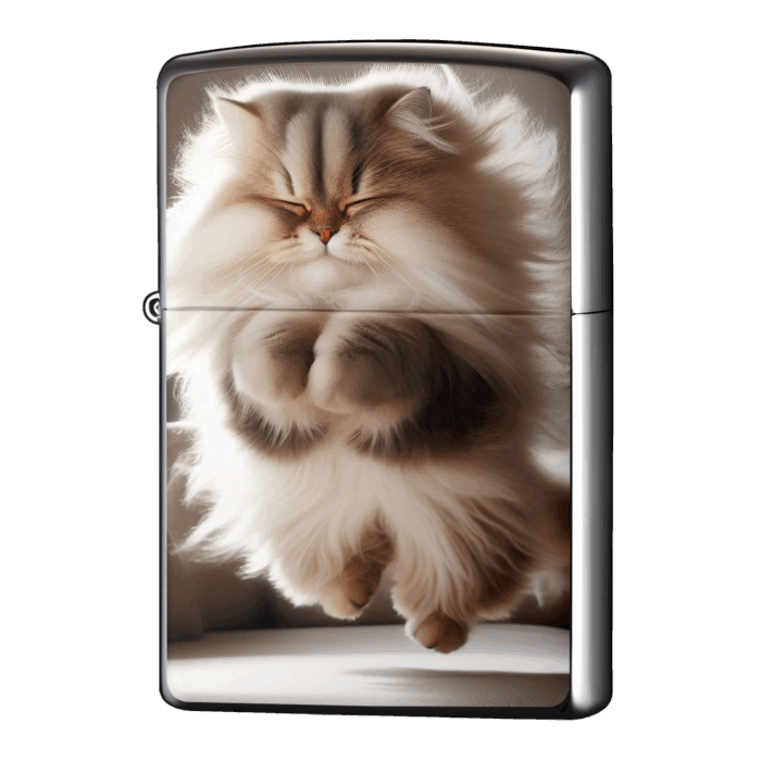 モフモフ猫がわかわいいジッポーライターZIPPO