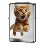 猫が飛び上がるおどろいたジッポーライターZIPPO