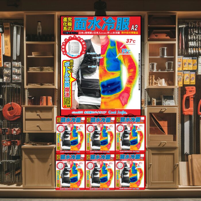 【2024新製品】人間エアコン面水冷服A2（A1同等後継）日本企画の画期的なオールインワン水冷服【即納】 - 画像 (9)