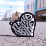 ハート形の「I LIKE BIKE」蓄光キーホルダー　アイライクバイク - 画像 (16)